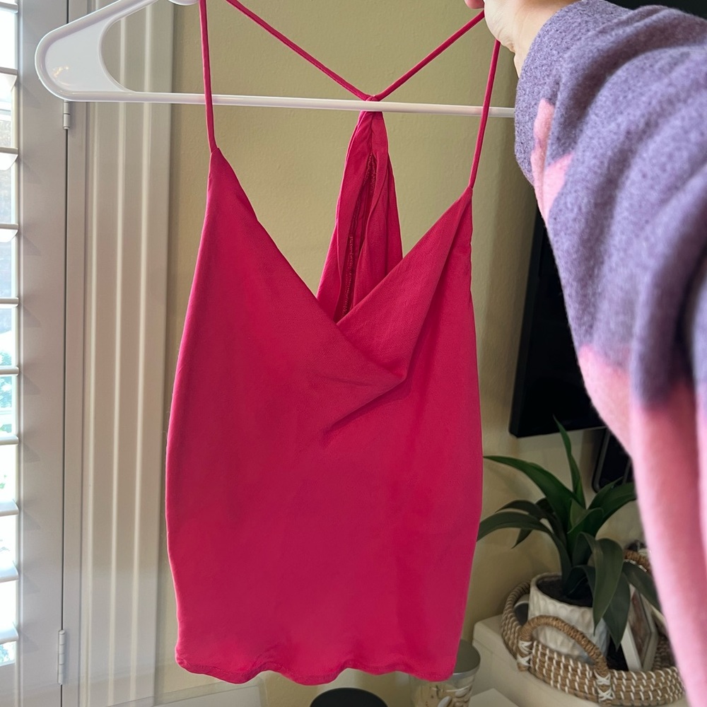 NEW Zara Cropped Silky Tank